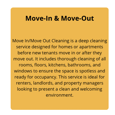 Move-IN Description & Move-Out Description